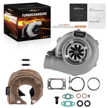 GT3037 GT3076 T3 VBand Turbo 500BHP Turbocharger .82 A/r .60+Basalt Fiber Shield