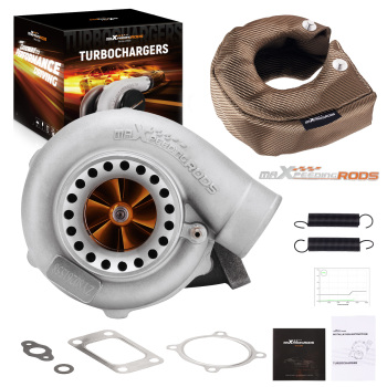 Universal Turbo GT35 GT3582 W/ Titanium Heat Shield Billet T3 .7 4 Bolts 600BHP