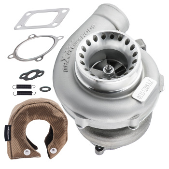 Upgrade T3T4 GT3582 GT30 A/R .70 Cold A/R .63 W/ Titanium Fiber Heat Blanket