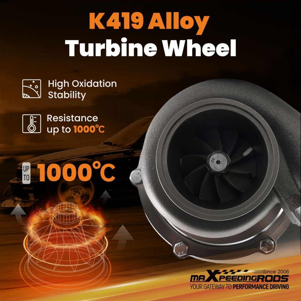 Upgraded Billet GT35 GT3582 T3 0.7 AR Turbo 600HP w/ Oil Supply Return Line Kit