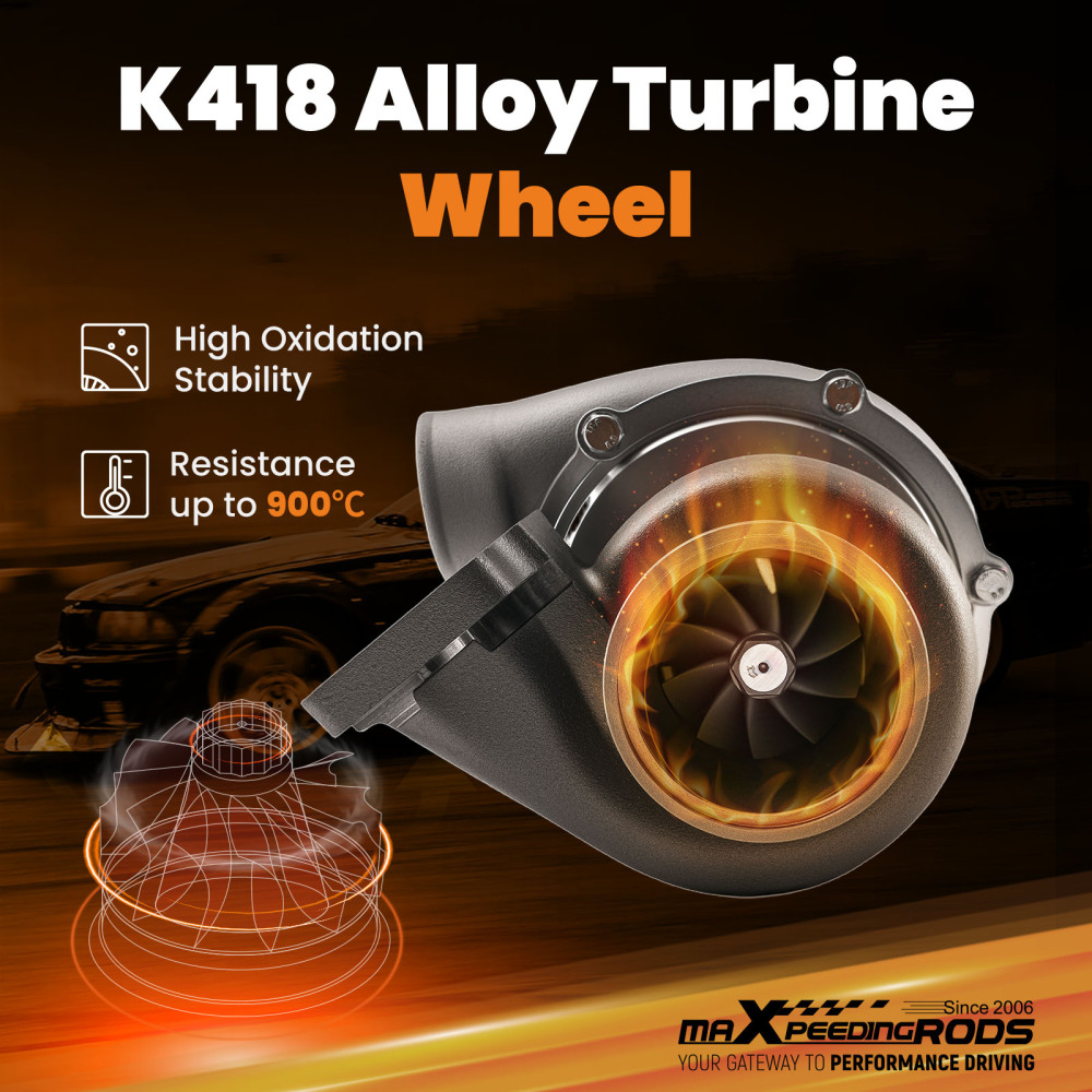 GT3581 anti-surge turbo compatible pour Audi VW Opel 600PS .63 AR .70A/R T3  universal