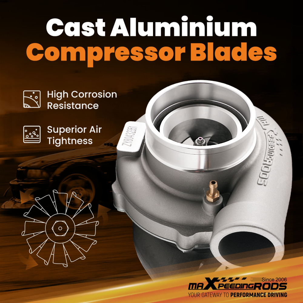 GT3581 anti-surge turbo compatible pour Audi VW Opel 600PS .63 AR .70A/R T3  universal