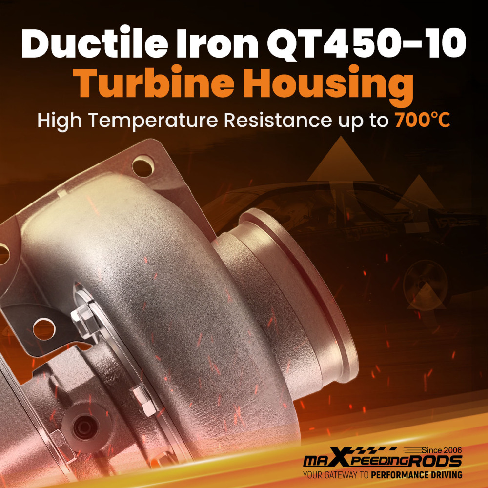 Billet T3 V-Band GT3582 GT35 A/R 0.7 A/R 0.63 Turbo Up to 600HP Oil Line Kit