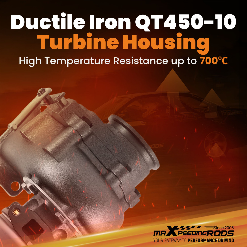 T3 Universal Turbo cargador 0.63 A/R Turbine Brida V Banda for 1.5L-2.5L