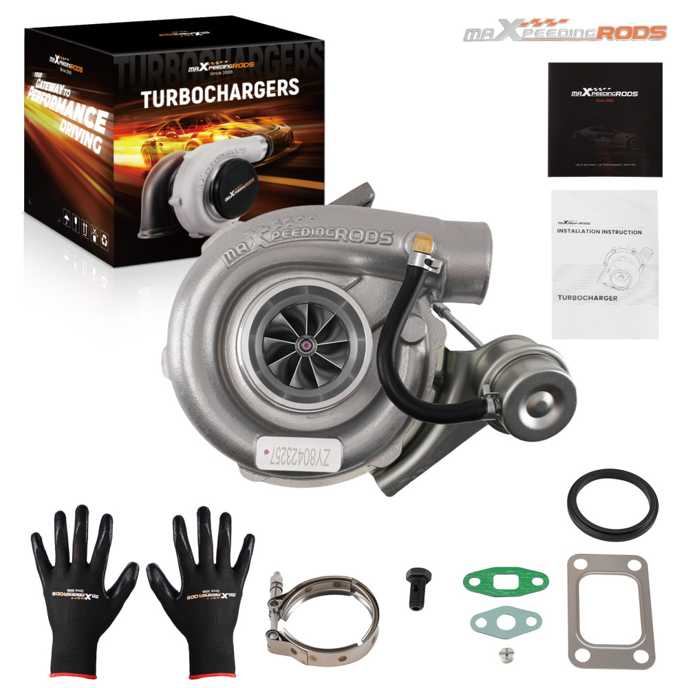 Turbo T3 Turbo 0.63 A/r Oil  V Band Universal Turbocharger For 4 6 Cyl 2.5L