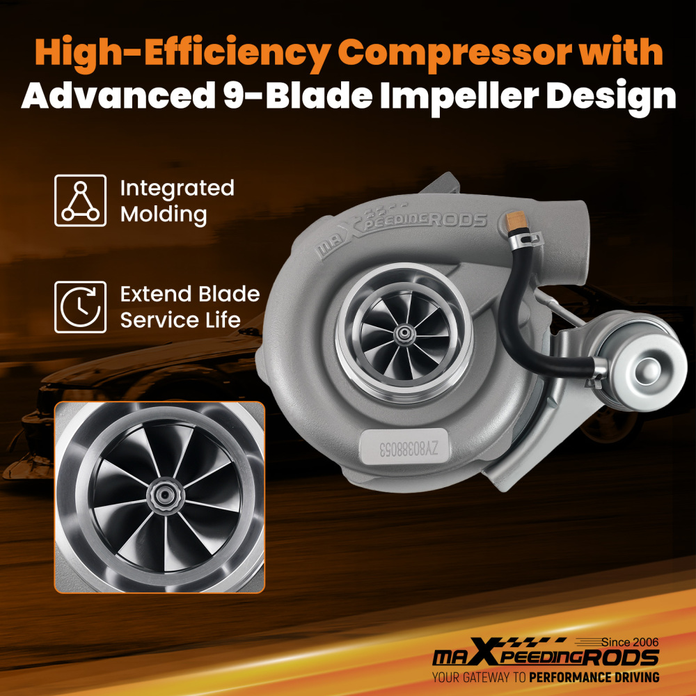 Turbo T3 Turbo 0.63 A/r Oil  V Band Universal Turbocharger For 4 6 Cyl 2.5L