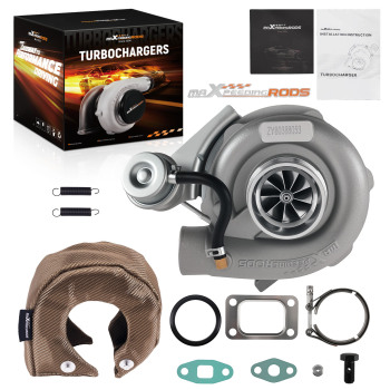 Turbocharger Compressor 400HP Vband compatible for NIssan TD42+Titanium Fiber Turbo Blanket