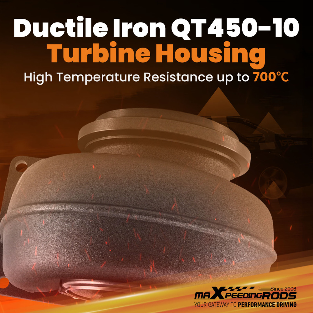 S400SX4 Turbo T6+Titanium Fiber Heat Shield for DDC-MTU Navistar Series 60 00-08