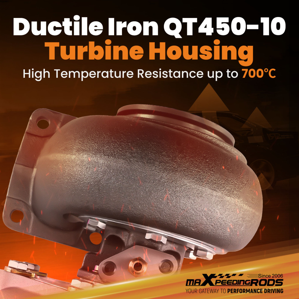 T76 T4 Turbo V-Band Universal up to 500BHP 0.80 0.96 A/R+Titanium Heat Shield