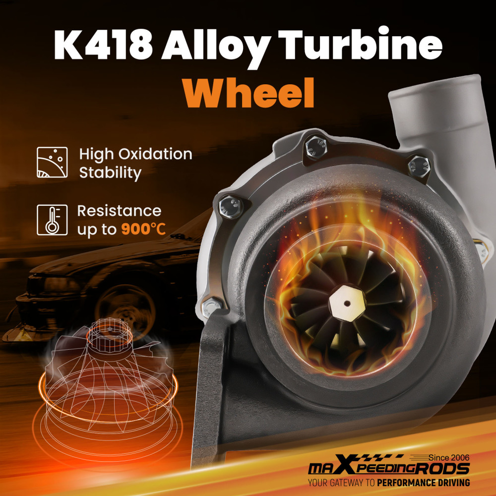 T76 T4 Turbo V-Band Universal up to 500BHP 0.80 0.96 A/R+Titanium Heat Shield