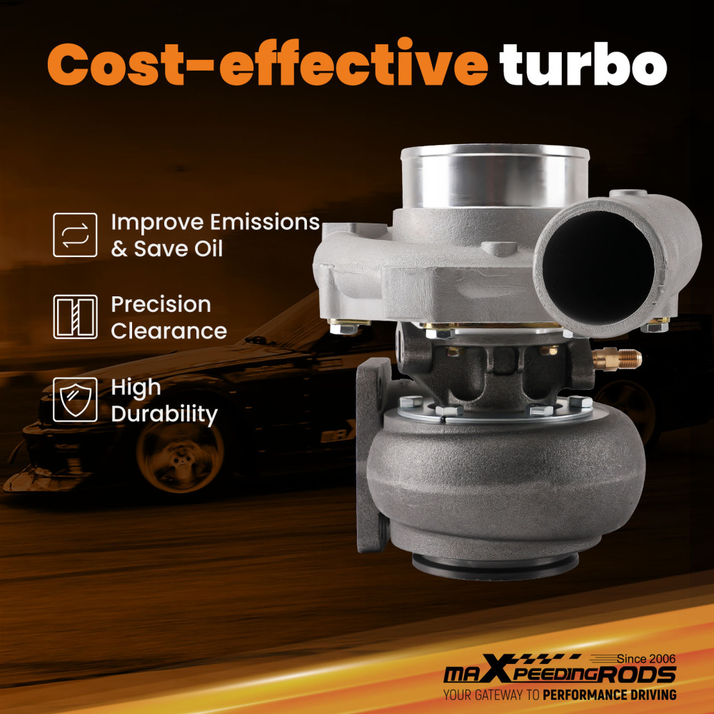 T76 T4 Turbo V-Band Universal up to 500BHP 0.80 0.96 A/R+Titanium Heat Shield