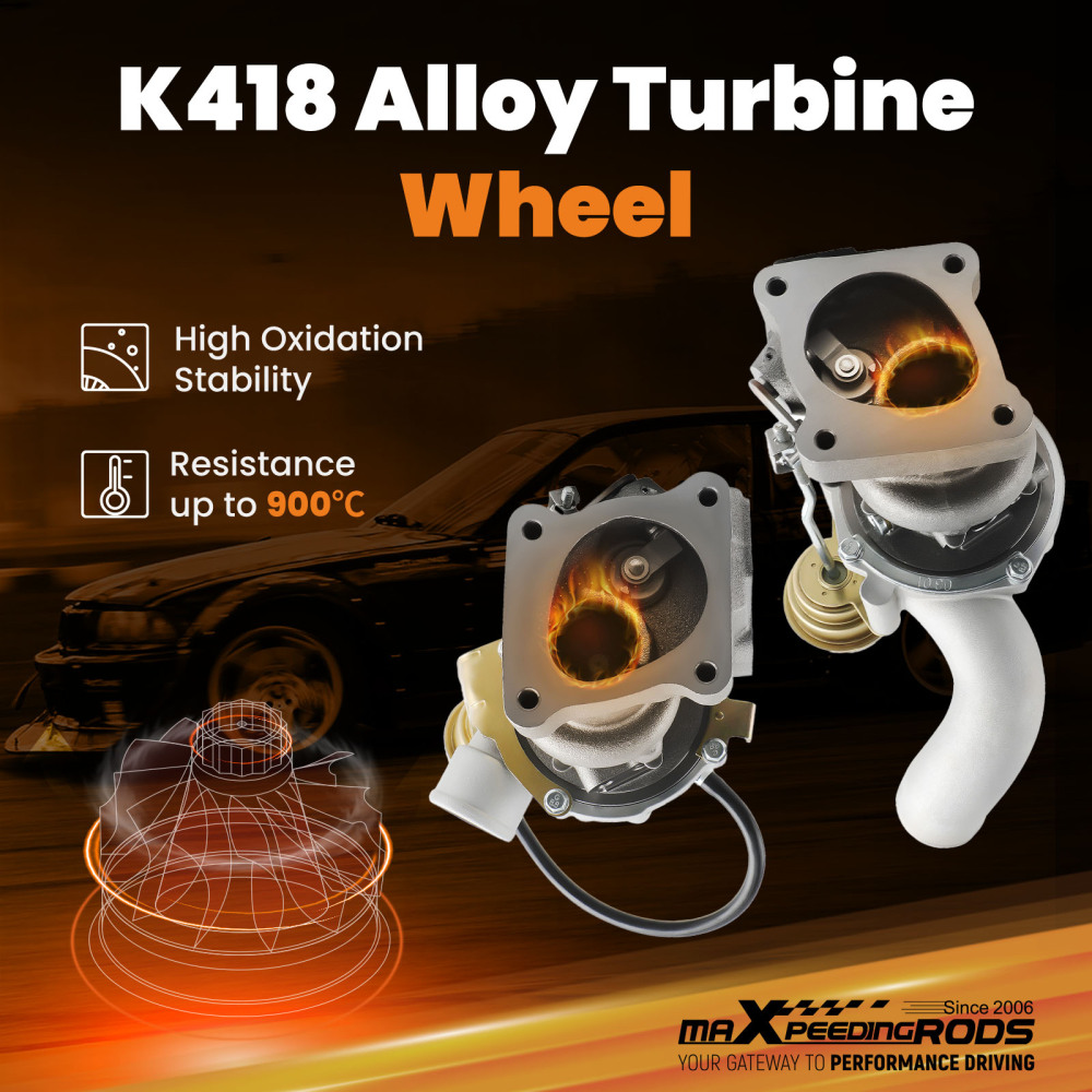 Pair Turbo Turbocharger compatible for Audi RS4 S4 A6 Allroad Quattro 2.7L K04-025 K04-026