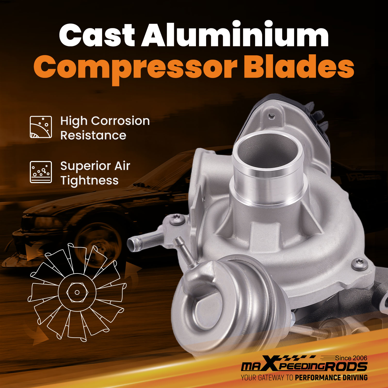 Turbo Turbine compatible for Ford Ecosport Focus Fiesta EcoBoost