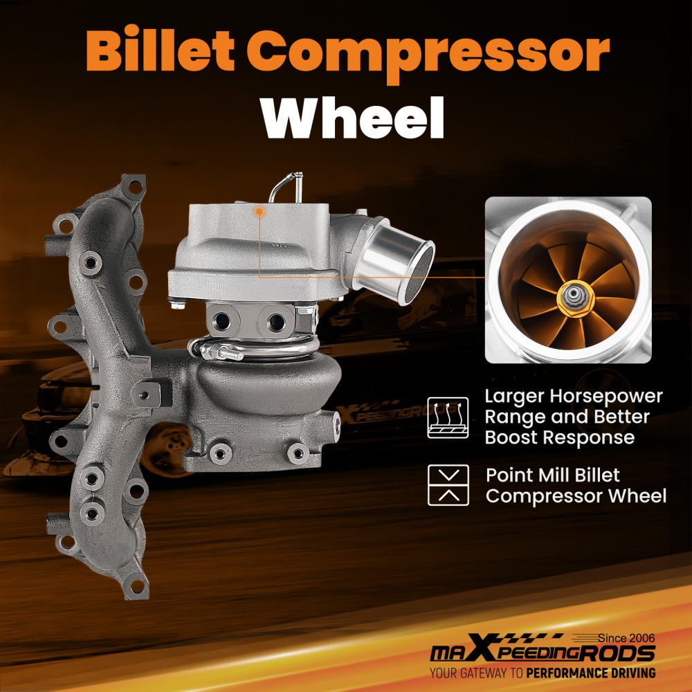 New Billet Turbo Oil Line Kit compatible for Kia Forte Koup Forte5 compatible for Hyundai Veloster 1.6L