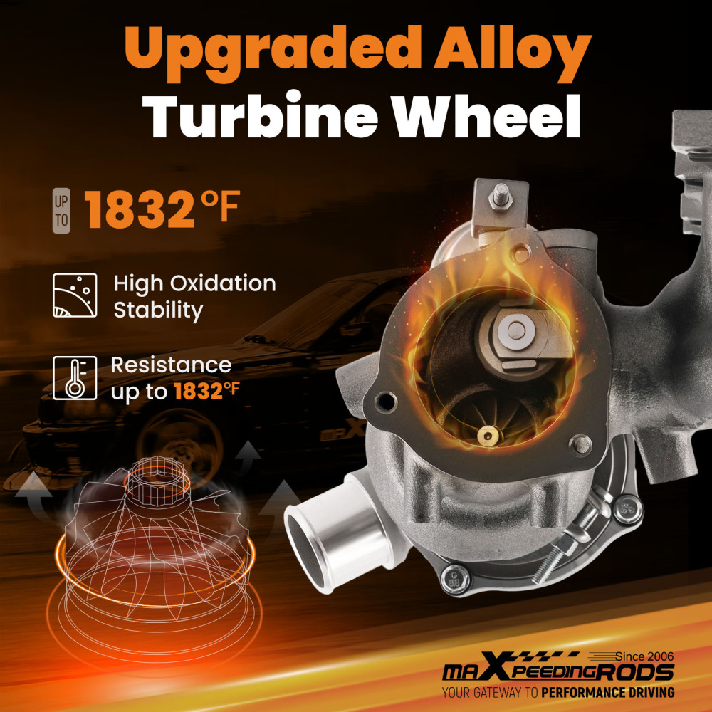 New Billet Turbo Oil Line Kit compatible for Kia Forte Koup Forte5 compatible for Hyundai Veloster 1.6L