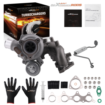 Turbo Kit K03 compatible for Kia Forte5 Forte Koup compatible for Hyundai Veloster 1.6L 204HP w/ Oil Line