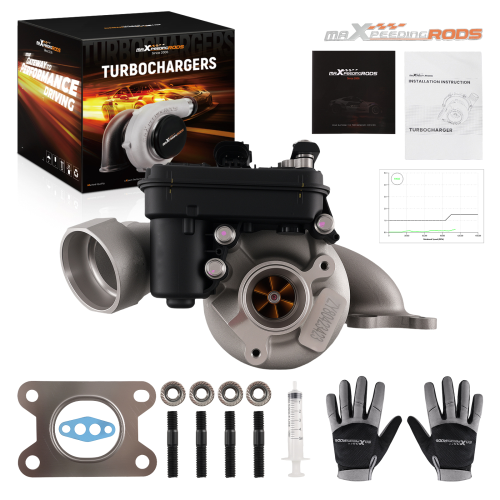 Billet Turbocompresseur TD025 compatible pour Audi A3 1.4 TFSI 140PS 2013-2016 49180-01400