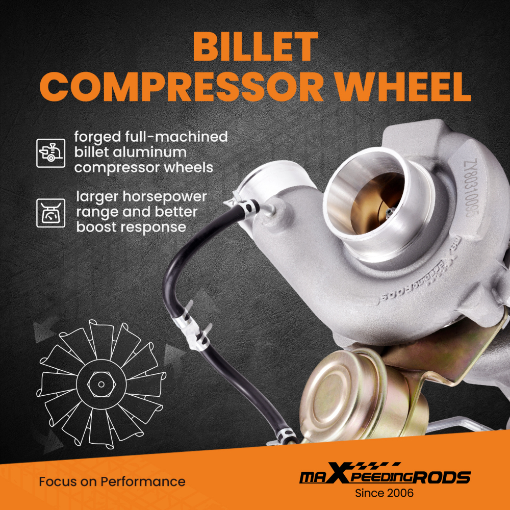 Billet Turbo Turbocharger compatible for Subaru WRX Impreza TD04L-13T WRX WRX-NB 1998-2003