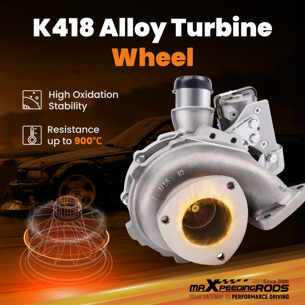 Turbo Charger compatible for Ford Ranger 3.2 TDCI  compatible for Mazda BT50 812971-5006S Oil Cooled@JGdpEO