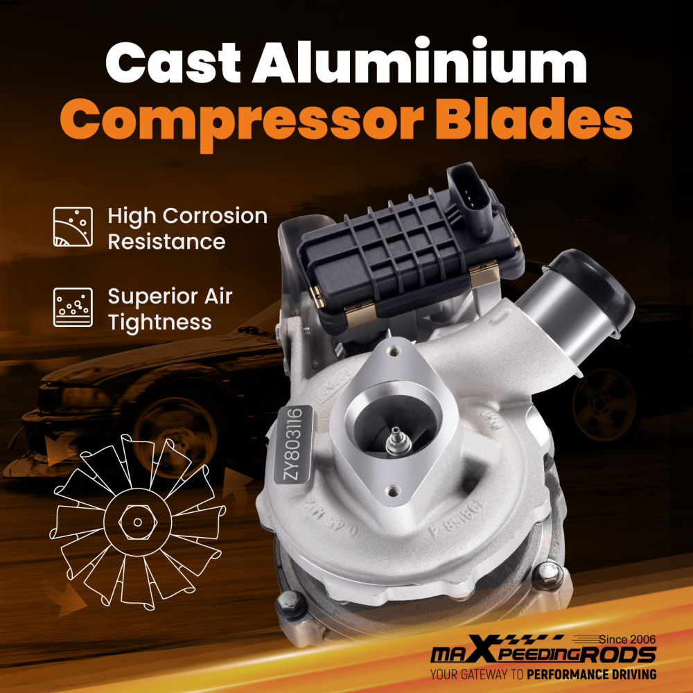 Turbo Charger compatible for Ford Ranger 3.2 TDCI  compatible for Mazda BT50 812971-5006S Oil Cooled@JGdpEO