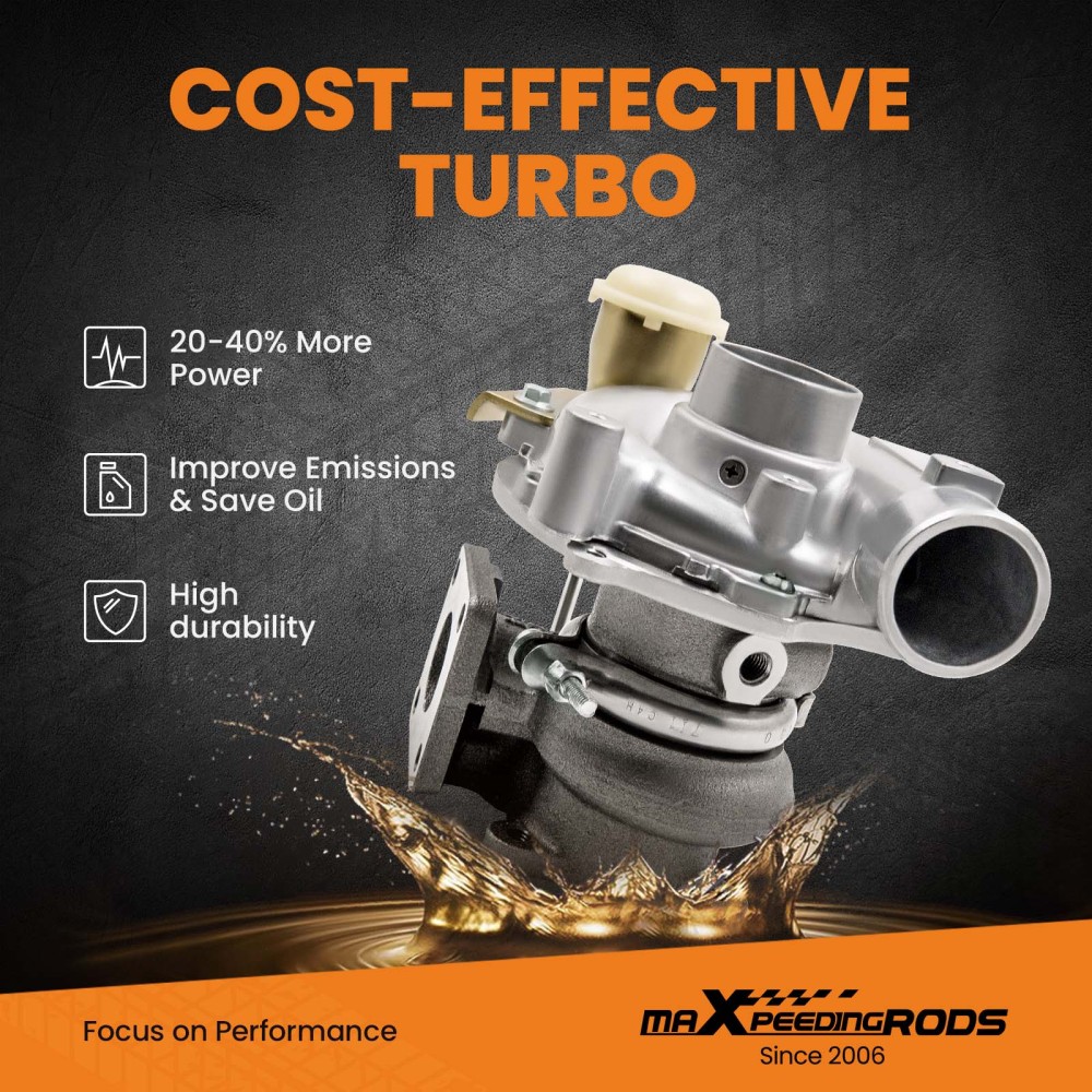 Turbo Turbocharger compatible for ISUZU D-Max Rodeo 2.5L 4JA1-T RHF5 8972402101 VA420037