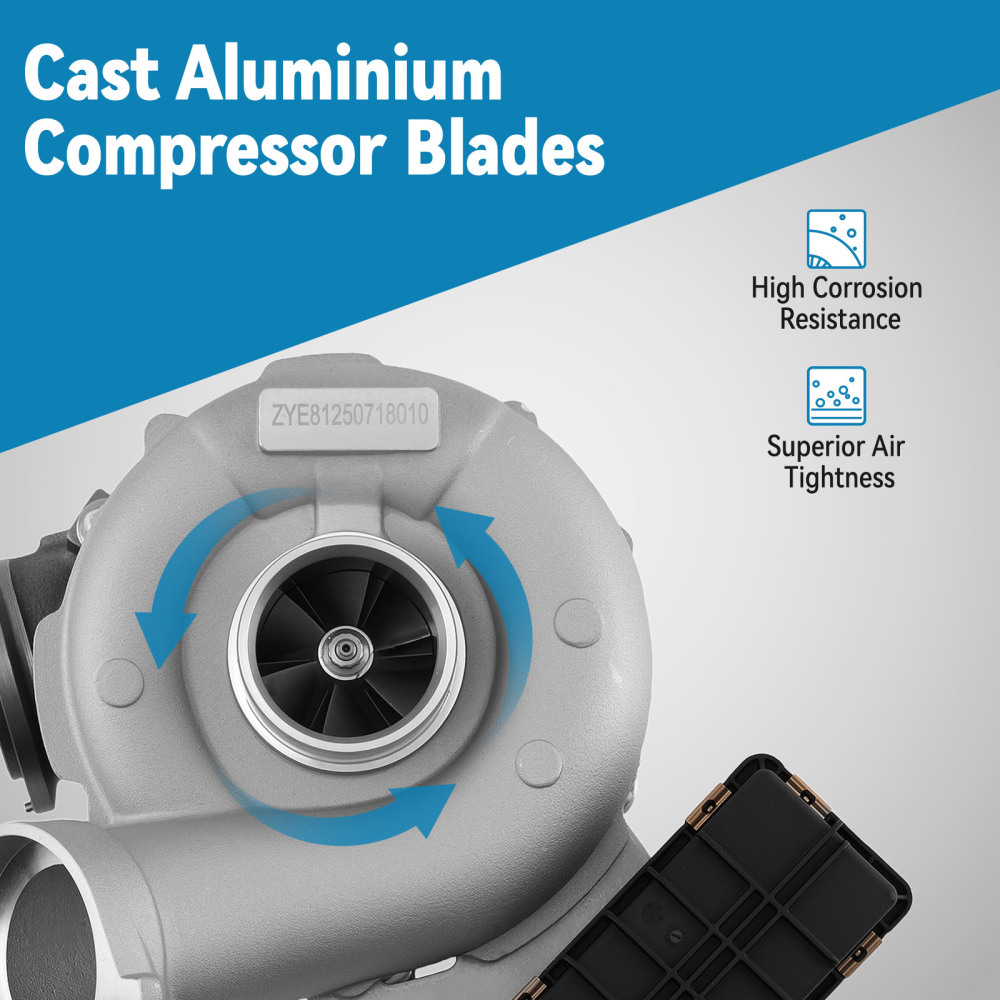 Turbocompresseur GTB2365VK compatible pour BMW 325d E90 E91 E92 E93 45kW 2006-2010 758352-5