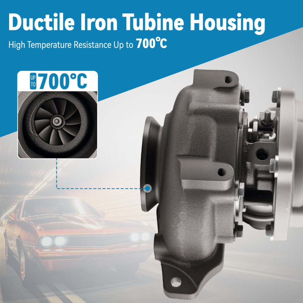 Turbocharger BV35-027 compatible para Chevrolet Aveo 1.3D 70KW 2011-2015 54359700027 NEUVO