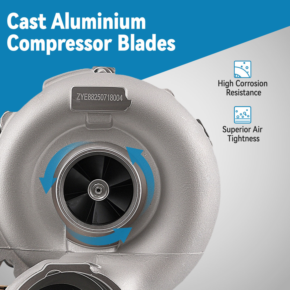 Turbine compatible para BMW X3 E83 3.0d 160KW 758353 M57TU2E83 11657796315 2005-2010