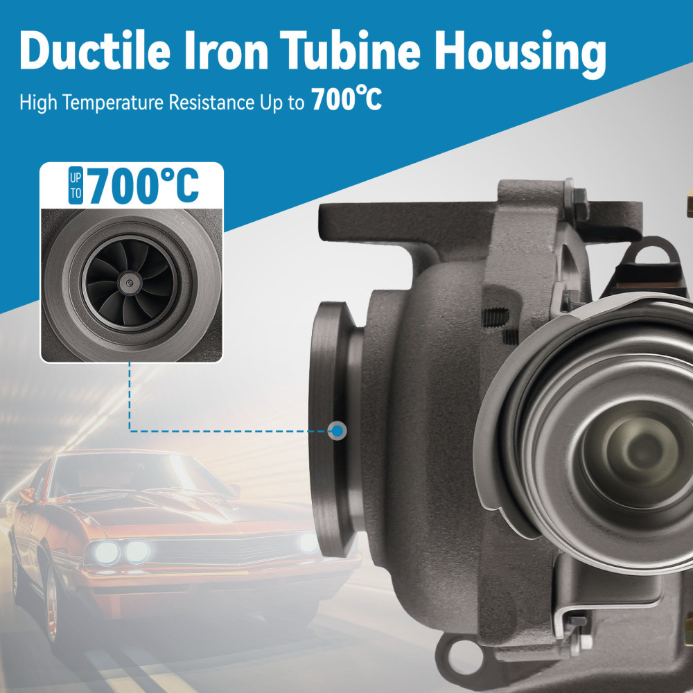 Turbocompresseur GTB1752V compatible pour VW Touareg 2.5 TDI 128KW 760700-5004S 2003-2010