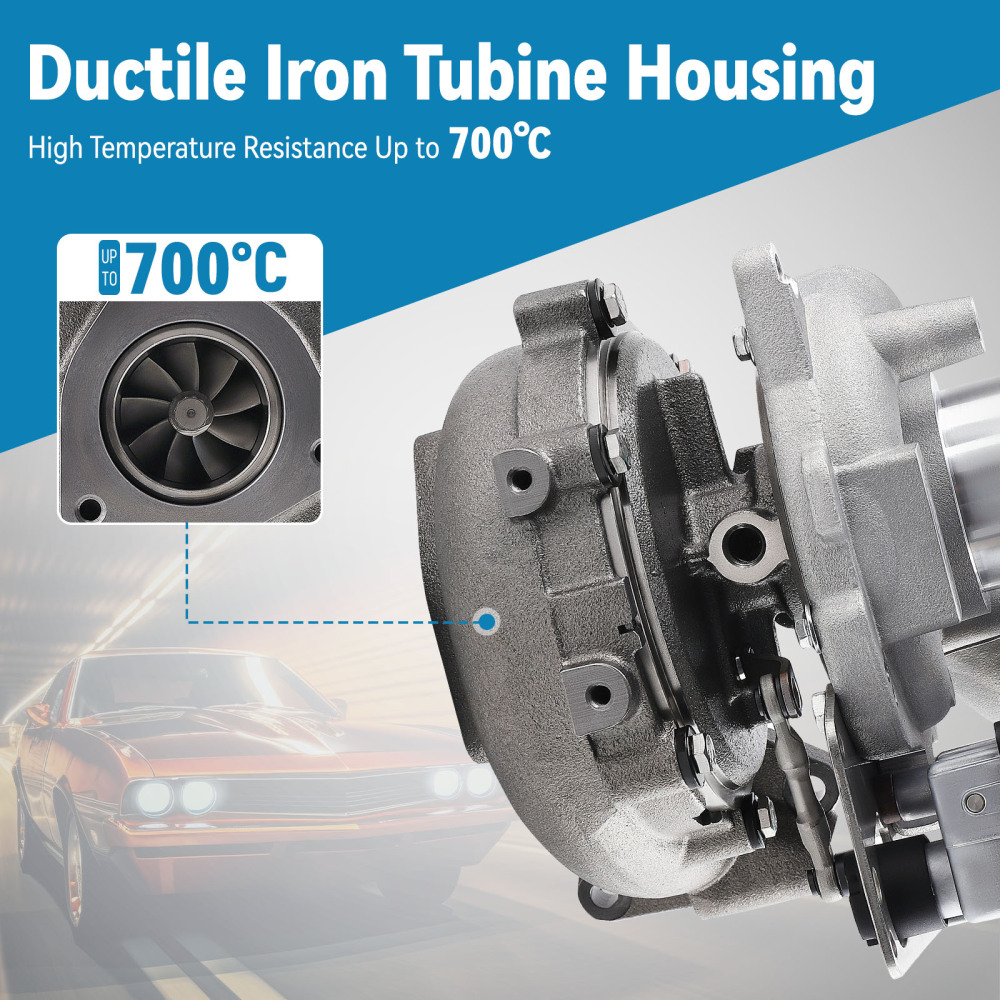 Turbocharger compatible for Audi A6 Q7 compatible for VW Phaeton Touareg Marine3.0 TDI 240 HP GTB2260VK