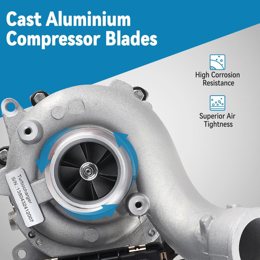 Turbocharger compatible for Audi A6 Q7 compatible for VW Phaeton Touareg Marine3.0 TDI 240 HP GTB2260VK