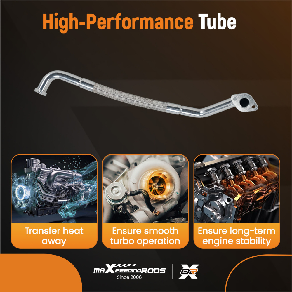 K04 Turbo Oil Return Line Kit compatible for VW Beetle Jetta compatible for Golf GTI compatible for Audi TT 1.8T K04-001