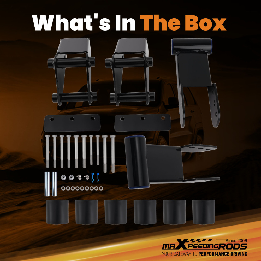 3 Front 2-5 Rear Body Lift Kit compatible for Chevy Astro compatible for GMC Safari AWD 1996-2005