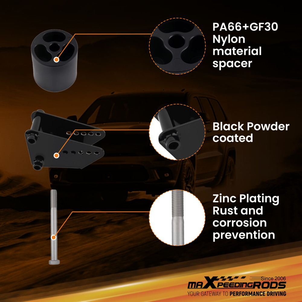 3 Front 2-5 Rear Body Lift Kit compatible for Chevy Astro compatible for GMC Safari AWD 1996-2005