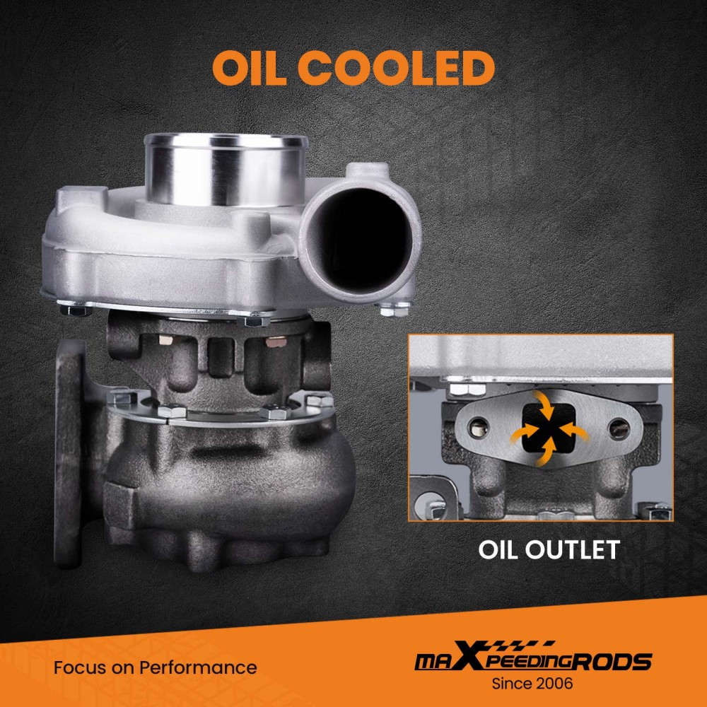 Universal Turbocompresor T3 T4 T04E Turbo A/R 0.63 1.5L-2.5L T3 Flange A/R: 0.5