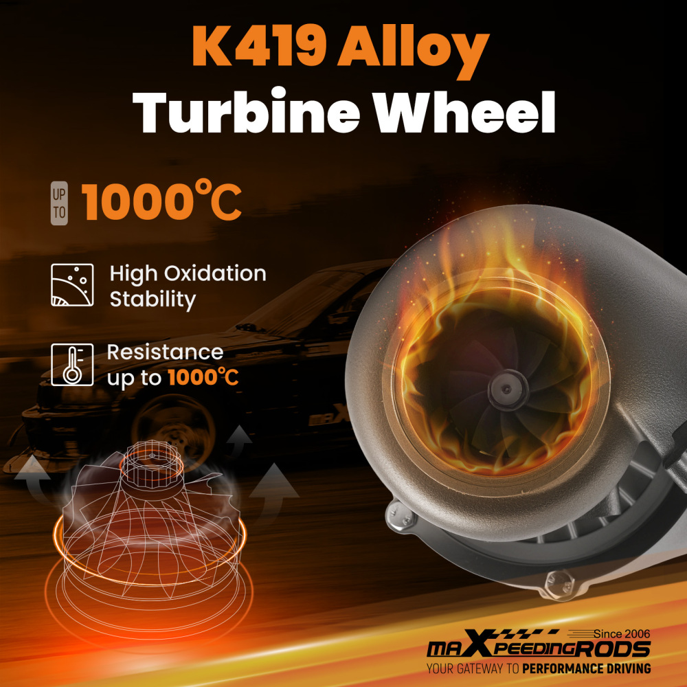 Billet Turbo GT3037 GT3076R GT30 500+HP T3 Flange .82 A/R V-Band Turbochager