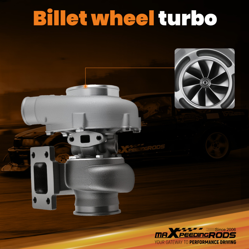 GT3037 T3 GEN2 Turbocharger with V-Band for 2.5-3.0L Engines 500+HP Water Cooled