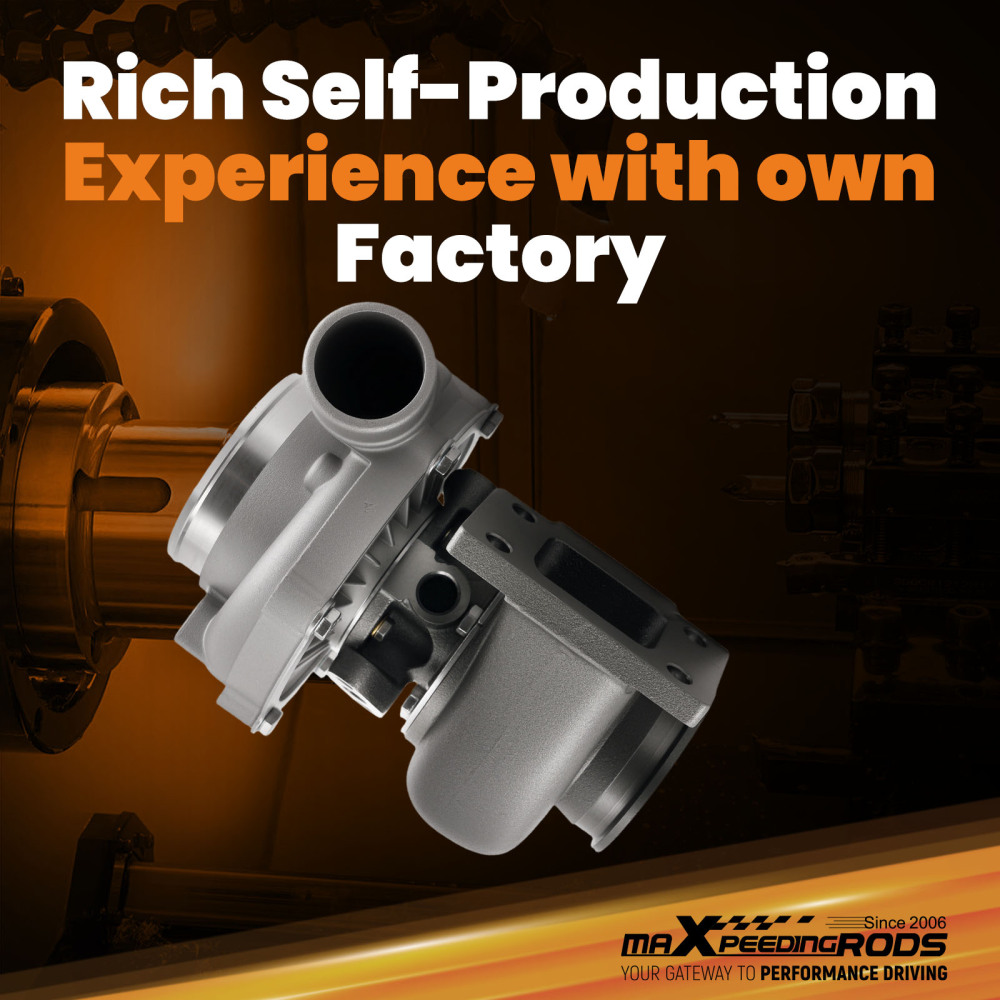 GT3037 T3 GEN2 Turbocharger with V-Band for 2.5-3.0L Engines 500+HP Water Cooled