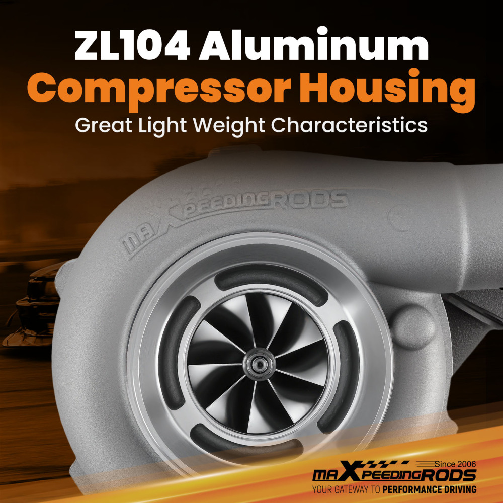 Universal Water + Oil Turbo Turbocompressore GT3076 GT3037 Turbo A/R: 0.6, 0.82