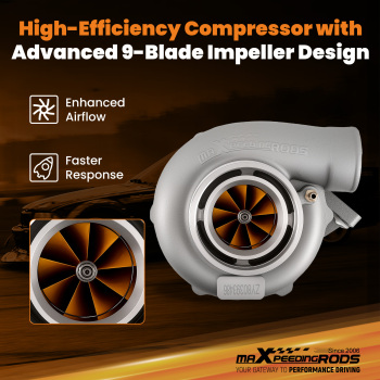 T3 Flange GT35 GT3582 Turbo Billet Wheel Universal Turbine Housing for 3.0L-6.0L