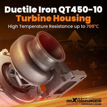 GEN2 Universal A/R 0 .7 Turbocharger 600HP for 4/6 Cylinder 2.5L-6.0L Engines