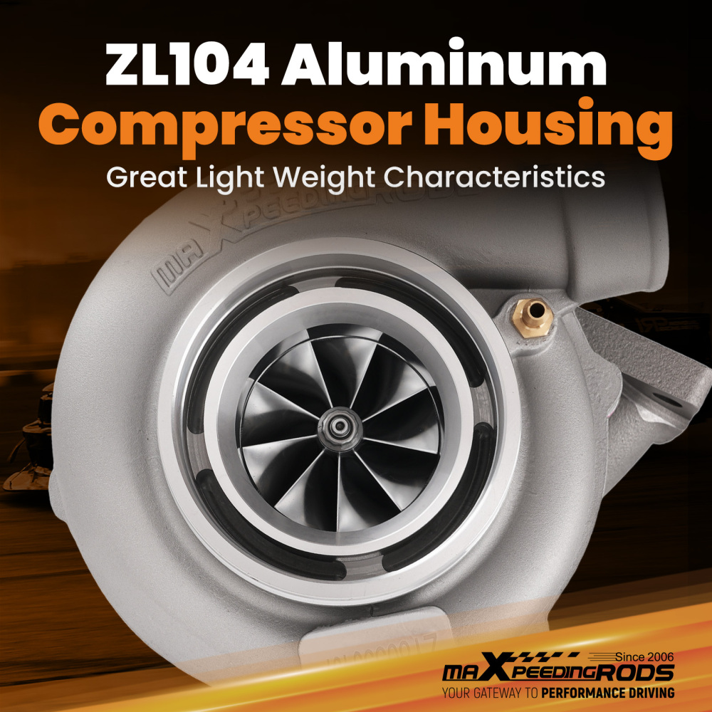 GEN2 Universal A/R 0 .7 Turbocharger 600HP for 4/6 Cylinder 2.5L-6.0L Engines