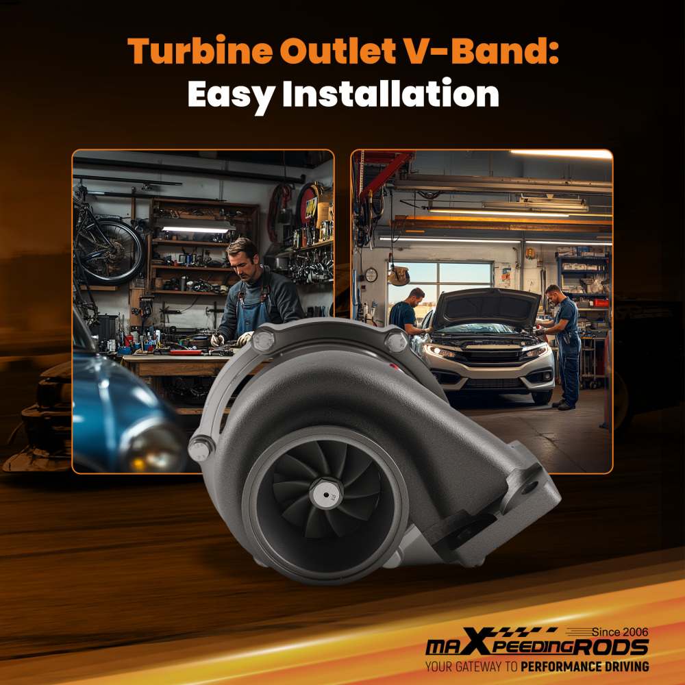 GEN2 Universal A/R 0 .7 Turbocharger 600HP for 4/6 Cylinder 2.5L-6.0L Engines