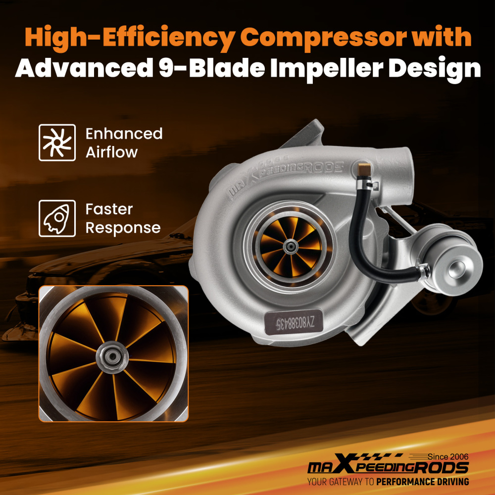 Billet T3 Turbocompressore Universal Turbo for 4 / 6 CYL A/R 0.63 for 4 or 6 CYL