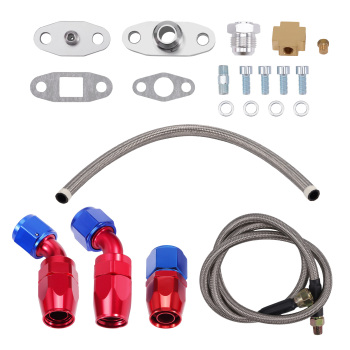 GT45 T4 VBand 1.05 A/R 600+HP Twin-Scroll Turbo charger Oil Return Feed Line Kit