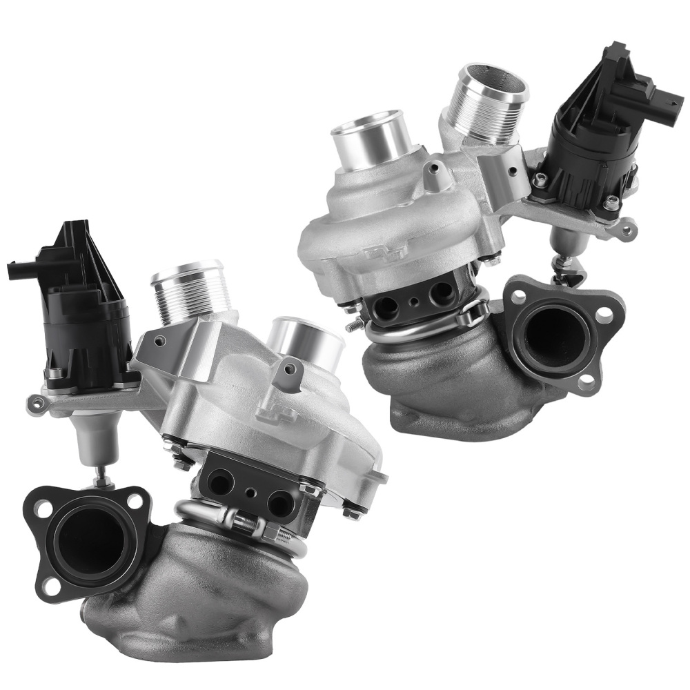 Billet Twin Turbo compatible for Ford F-150 F150 3.5L V6 2018 2019 2020 2021 Turbocharger