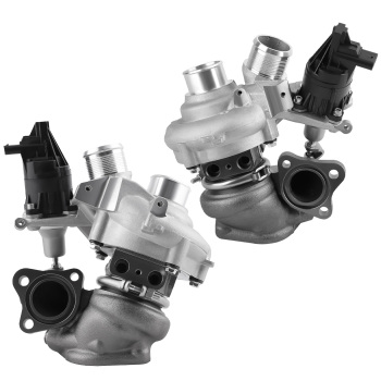 Billet Twin Turbo compatible for Ford F-150 F150 3.5L V6 2018 2019 2020 2021 Turbocharger