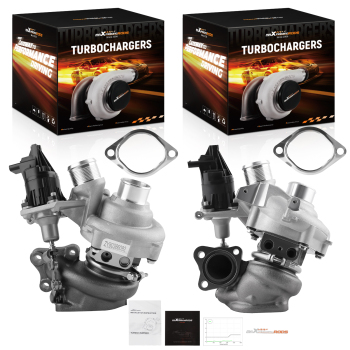 Billet Twin Turbo compatible for Ford F-150 F150 3.5L V6 2018 2019 2020 2021 Turbocharger