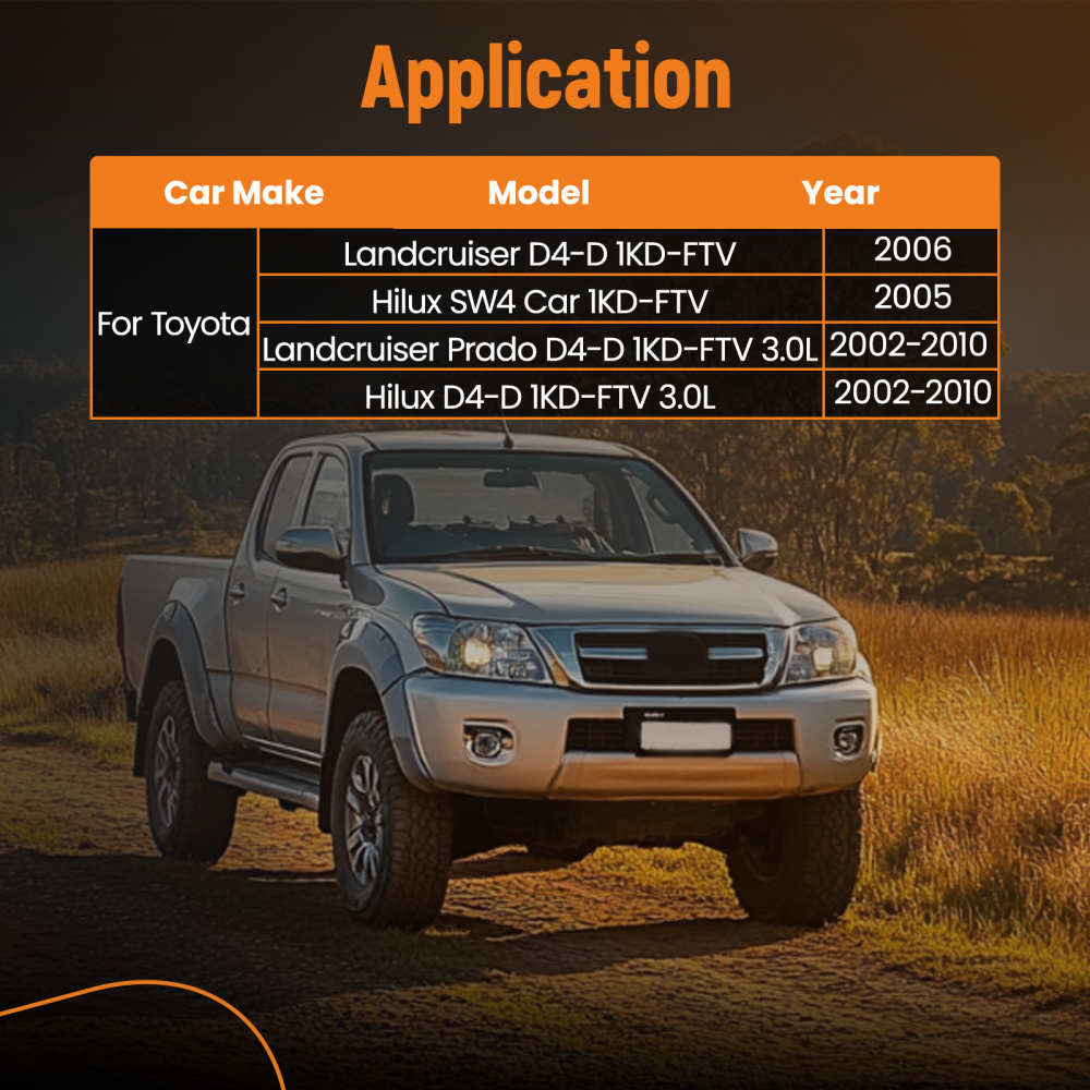 Turbo Actuator Wastegate compatible for Toyota Land Cruiser Hilux Prado D4-D 3.0L 2002-2010