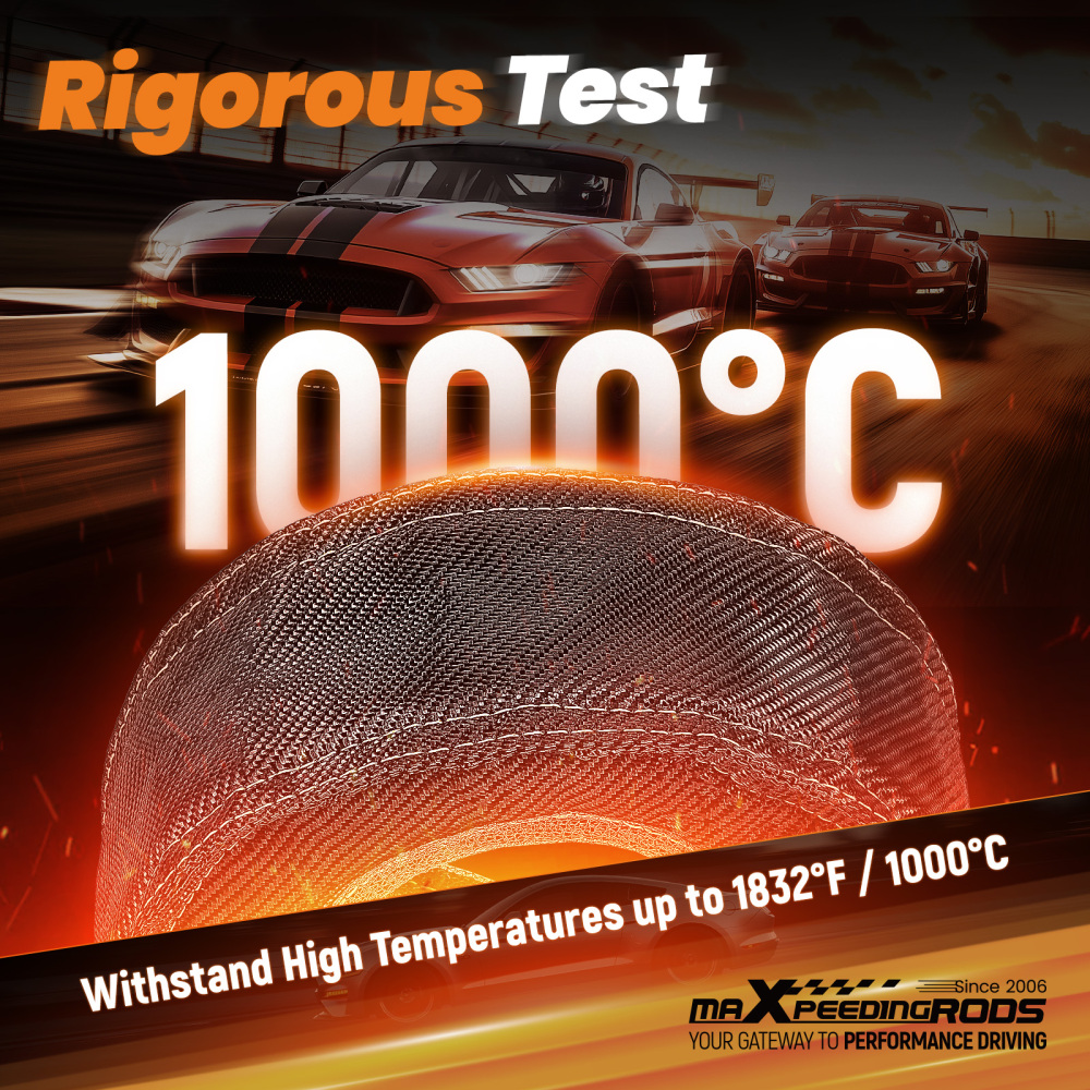 T3 Carbon Fiber High-Silica Turbo Blanket Heat Shield Turbocharger Cover Wrap